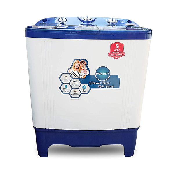 Foxsky 6.5 kg Semi-Automatic Top Loading Washing Machine (FOXSKY AQUA WASH 6.5 KG, BLUE)