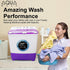 Foxsky 6.8 kg Semi-Automatic Top Load Washing Machine With Magic Filter (Aqua Wash, PURPLE)