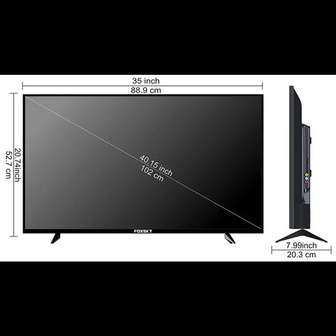 Foxsky 102 cm (40 inches) Full HD Smart LED TV 40FSFHS With Black (Frameless Edition) (Dolby Audio)