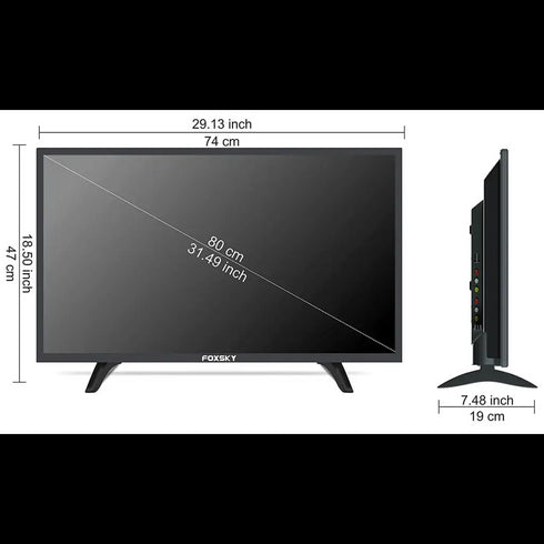 Foxsky 80 cm (32 inches) HD Ready LED TV 32FSN With A+ Grade Panel (slim bezels)