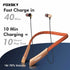 Foxsky Glide 001, Wireless Earphones with Bluetooth 5.0, 15 Hours Battery Life, (Golden Brown)