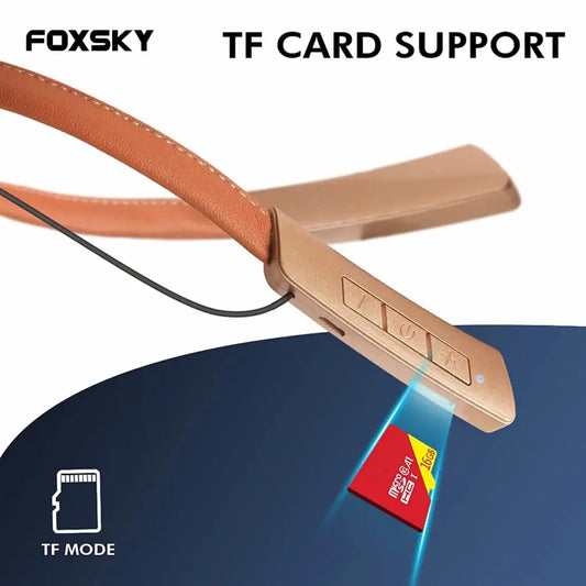 Foxsky Glide 001, Wireless Earphones with Bluetooth 5.0, 15 Hours Battery Life, (Golden Brown) Foxsky India