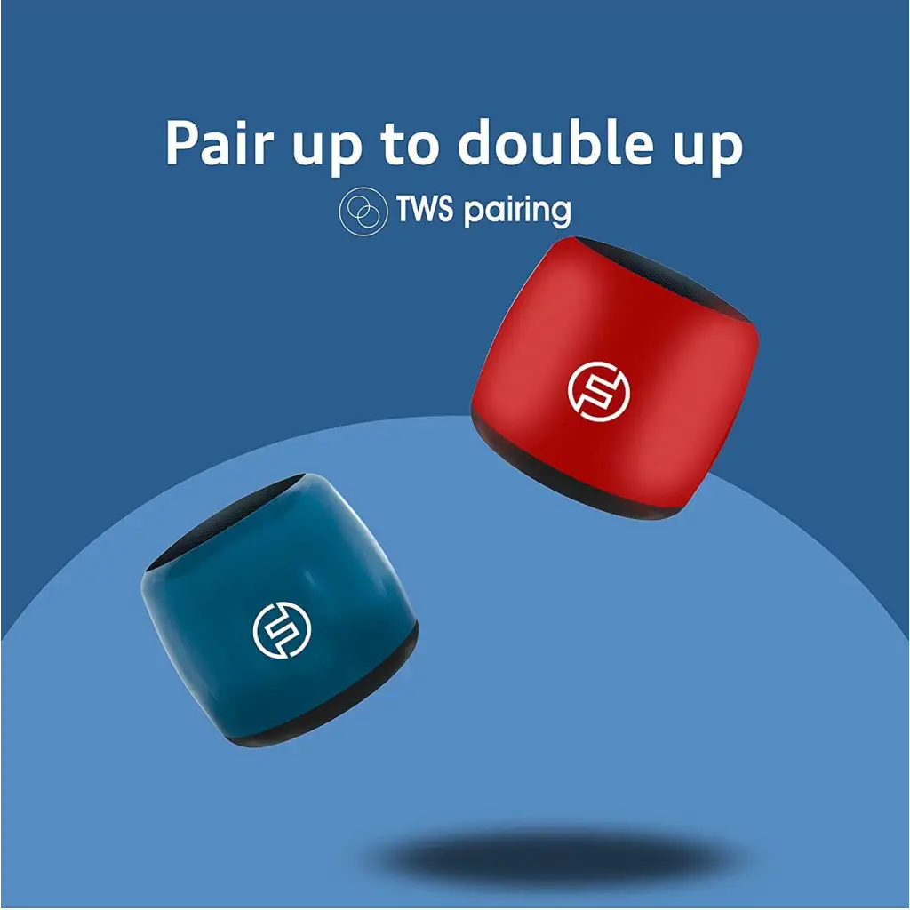 Foxsky Mini Bluetooth Speaker 5W, With Bluetooth 5.0, 24 Hours Playtime, Waterproof in-Built Mic Foxsky India