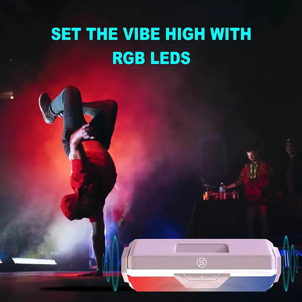 Foxsky Portable Bluetooth Speaker 18W Speaker, Dual EQ Modes, Up to 18 Hours Battery Life Foxsky India