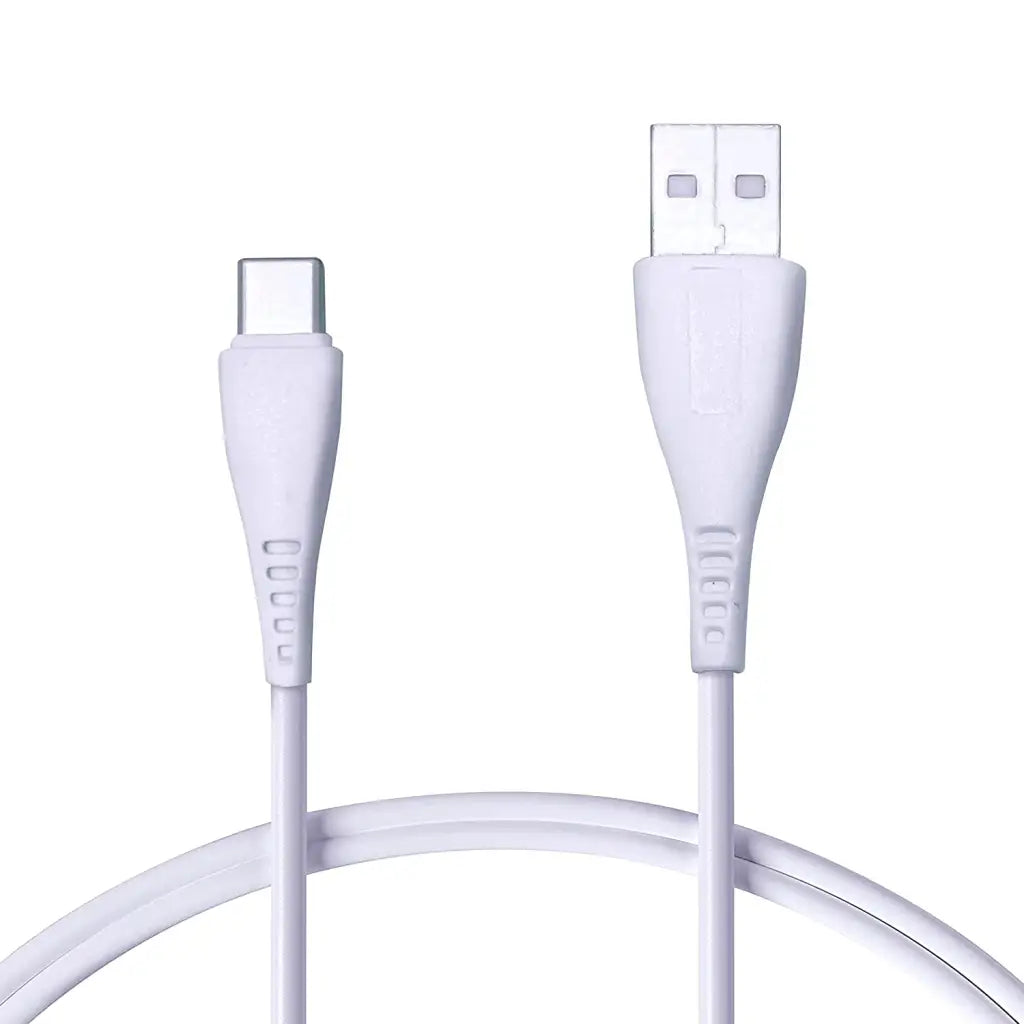 Foxsky Type C USB 3 Amp Fast Charging Data and Sync Cable Extra Tough Quick Charge 1.5M (White) Foxsky India